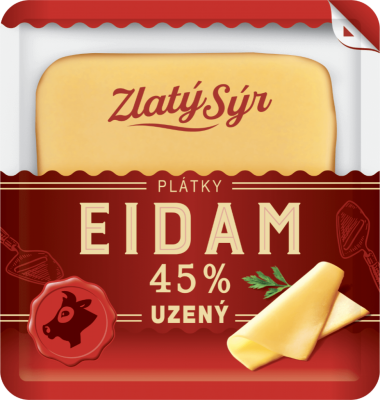 EIDAM 45% PLÁTKY UZENÝ 100G