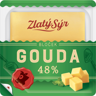 GOUDA 48% BLOČEK 250G