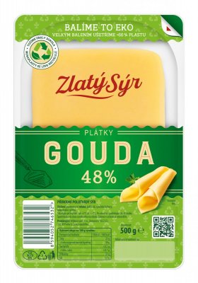 GOUDA 48% PLÁTKY 500G